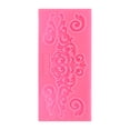 thumbnail image 6 of Uxcell 5 Pcs Polymer Clay Mold, Clay Mold Fondant Mold 3D Baroque Lod-Mold Silicone for Crafts Air Dry DIY Cake Pink, 6 of 7