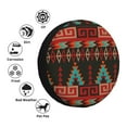 thumbnail image 4 of Waterproof Spare Wheel Cover, Vintage Geometry Exotic Nordic Style Pattern Adjustable Wheel Cover For Jeep Trailer RV SUV Car, 15 inch, 4 of 8