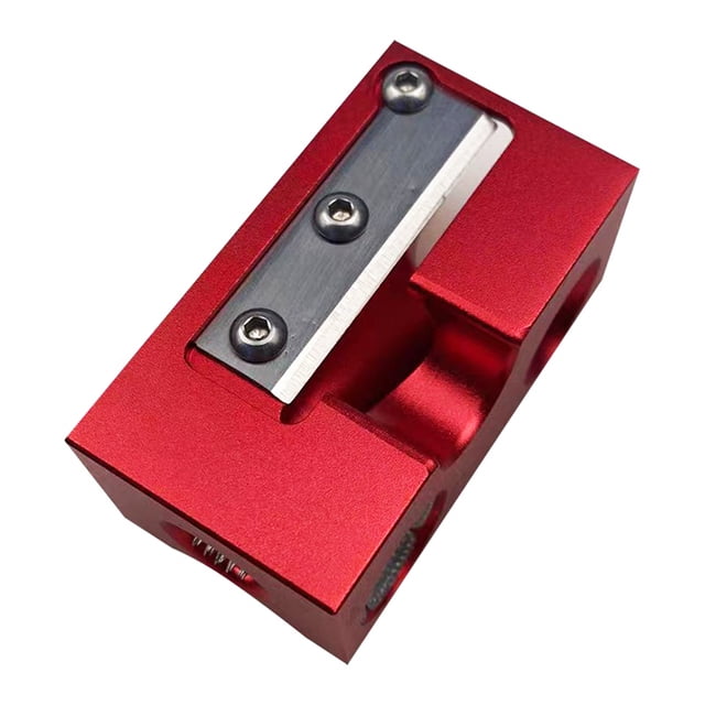 Outil de Réparation d'Embout de Queue de Piscine en Aluminium Rouge 8-en-1 – Trousse Multifonctionnelle pour Façonner, Tailler, Égratigner, Arracher l'Embout et Nettoyer la Ferrule, Comprend une Pièce de Rechange et une Clé, Format Compact 3*2.4*5.6cm,