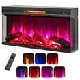 thumbnail image 1 of Giantex 36" 3-Sided Electric Fireplace, 1500W Recessed Fireplace Insert w/ Overheat Protection, 1 of 9