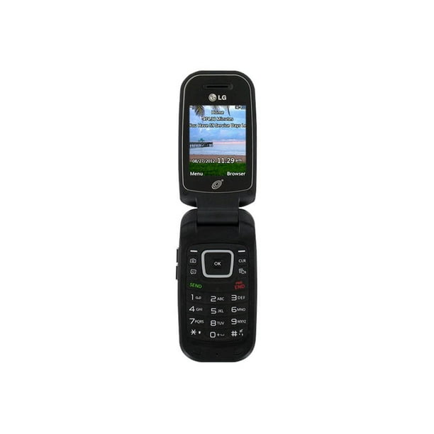LG 440G - 3G feature phone - LCD display - rear camera 1.3 MP - TracFone -  black - Walmart.com