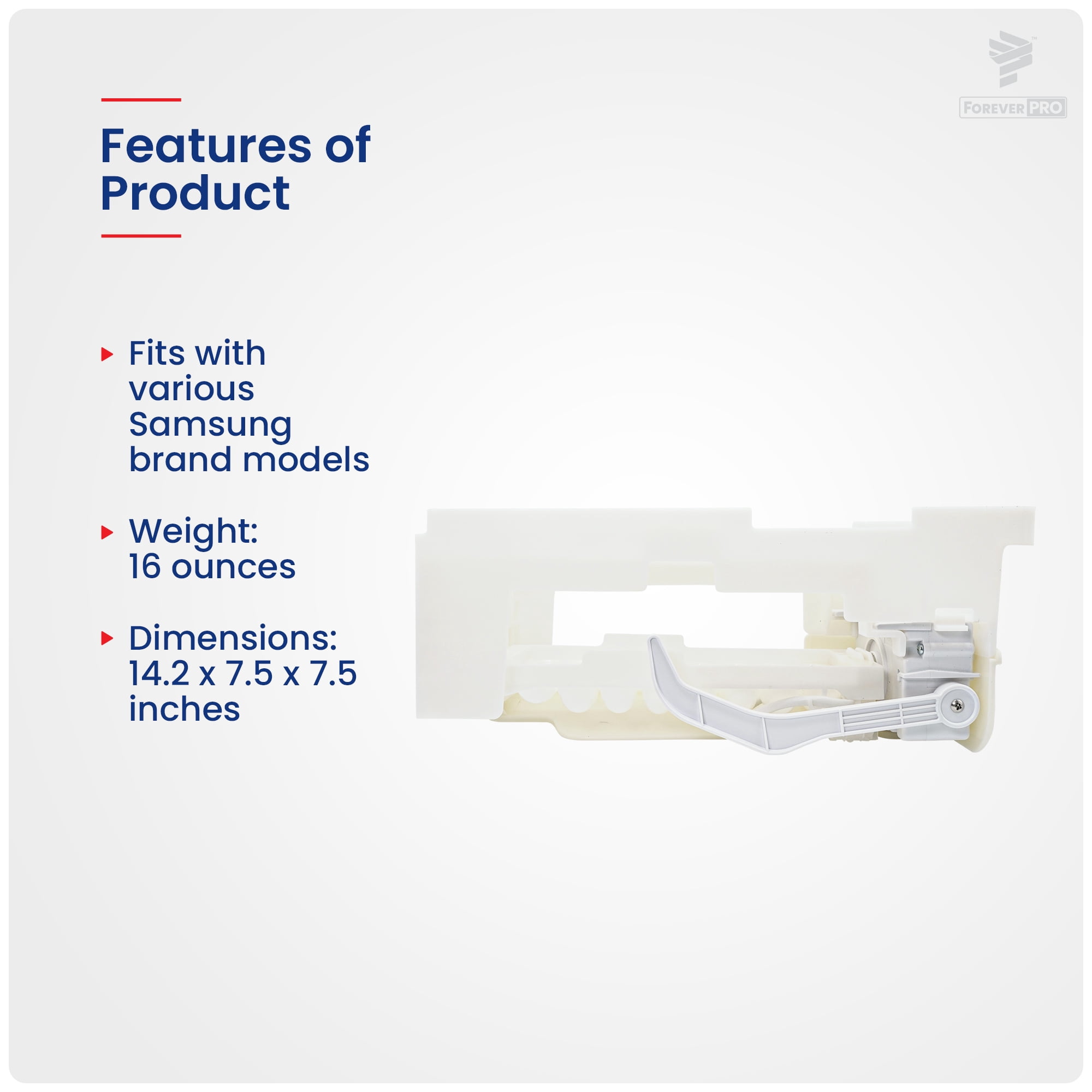 ForeverPRO DA97-07603B Assy Support-Ice Maker;A for Samsung Refrigerator DA97-05037D DA97-07603A DA97-07603B