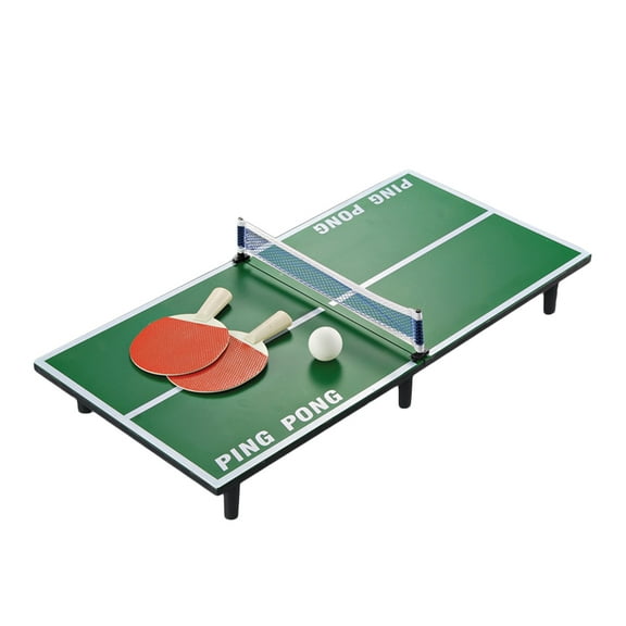 Masteelf 1 Set Mini Portable Tabletop Table Tennis Game Set Toy for Kids
