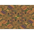 thumbnail image 1 of Ahgly Company Indoor Rectangle Patterned Brown Red Area Rugs, 8' x 10', 1 of 6