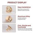 thumbnail image 7 of FGY 10pcs Kitchen Cabinet Knobs Pulls, Metal Round Cabinet Knobs, Drawer Dresser Handles Cupboard Door Heavy Knobs, Kitchen Cabinet Hardware with Screws for Bathroom Drawer, 1.18inch, Orange, 7 of 7