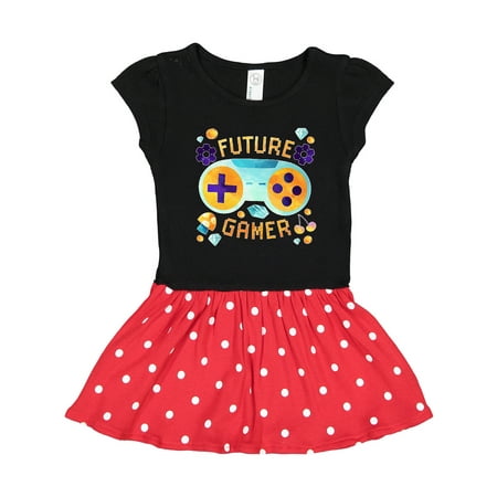 

Inktastic Future Gamer Video Game Design with Controller Gift Toddler Girl Dress