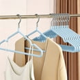 thumbnail image 3 of Clothes Hanger Set, Heavy Duty Non Slip Hangers with Manganese Steel Core, Space Saving Metal Hangers for Shirts, Coats, Trousers, and Dresses, 5 Pcs, 3 of 7