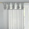 thumbnail image 3 of Madison Park Ceres Paire de Voiles Torsadés en Polyester Gris Clair, 3 of 7