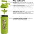 thumbnail image 5 of Smartshake TMNT Reforce Stainless Steel Protein Shaker Bottle 900 ml | 30 oz - Leakproof Screw-on Lid - BPA Free – Unisex - Non Insulated - Light Green, 5 of 5
