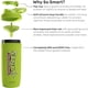 thumbnail image 5 of Smartshake TMNT Reforce Stainless Steel Protein Shaker Bottle 900 ml | 30 oz - Leakproof Screw-on Lid - BPA Free – Unisex - Non Insulated - Light Green, 5 of 5
