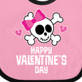 thumbnail image 4 of Inktastic Happy Valentines Day Girls Skull Girls Baby Bib, 4 of 4