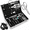 Black, variant on 35-Piece Brown Stainless Steel BBQ Grill Tool Set with Aluminum Case