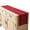 Burgundy, variant on Cabinet Top Runner with Scalloped Border, Openwork Pattern, and Polyester Accent for Dining Table Center and Household Use