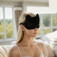 thumbnail image 2 of Unique Bargains Soft Fox Eyes Sleep Mask Eye Shade Cover for Rest and Travel Black, 2 of 6