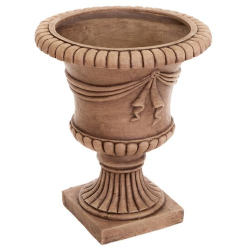 20" Antique Clay Posiden Urn Planter by GDF Studio