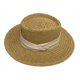 thumbnail image 3 of Sombrero de copa plana francés tejido a mano para verano, gran alero, cinturón de tres pliegues, sombrilla, sombrero de copa, sombrero de paja cóncavo para mujer, 3 of 6