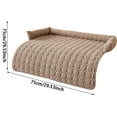 thumbnail image 3 of Funny Fuzzy Dog Bed & Sofa Protector - Reversible Plush Pet Couch Cover with Bolster, Calming Fluffy Mat for Dogs and Cats, Washable Furniture Guard, 3 of 6