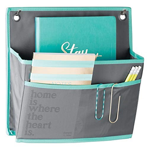 mDesign Soft Fabric Hanging Home Office, Cubicle Storage Organizer, 2 ...
