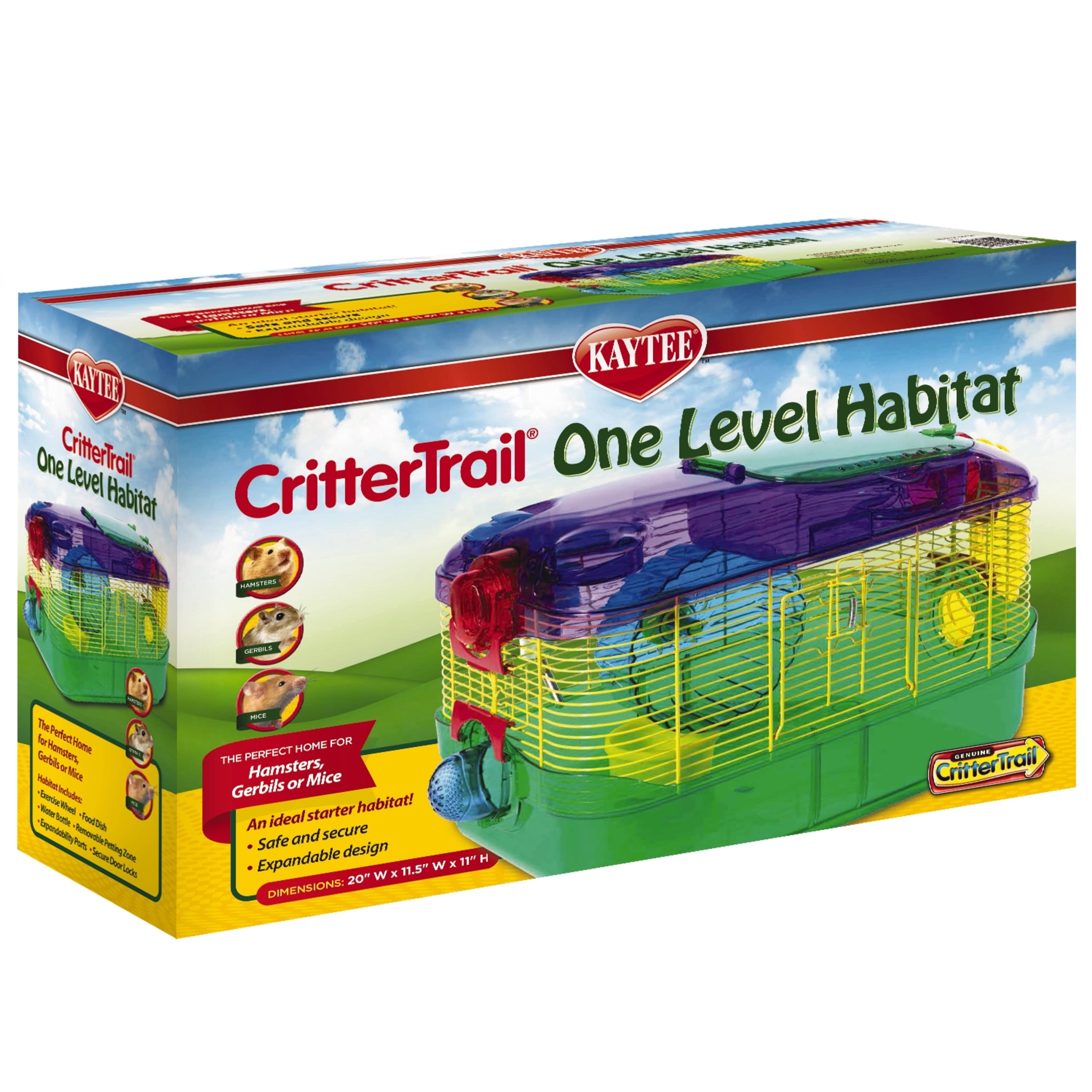 Super Pet Critter Trail Dazzle Turn-About Habitat Cage For Hamsters and Gerbils 