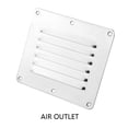 thumbnail image 4 of Sidaley Rejilla de ventilador de ventilación de aire para barco de acero inoxidable, persiana de fácil instalación, accesorios de Hardware Bombillas para automóviles, 4 of 6