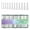 C, variant on 504Pcs Soft Gels Tips Extra Long Full Covers Tips Clear Nails Tips Ballerinas False Nails for Nails Salons