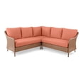 thumbnail image 3 of Mainstays Chelsea Outdoor Patio Steel 4-Pieces Sectional Dining Set with Terra Cotta Cushions, 3 of 8