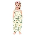thumbnail image 4 of Toddler Girls Kids Printing Jumpsuit Playsuit Strap Romper Summer Outfits Clothes Pants For Girl Loose Fit Capris For Girl cargo pants girl, 4 of 5