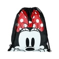thumbnail image 2 of Disney Minnie Mouse Black Nylon Drawstring Tote, 2 of 4