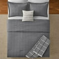 thumbnail image 4 of Mainstays 5-Piece Waffle Check Comforter Set, Double/Queen, 4 of 6