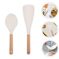 thumbnail image 3 of 2Pcs Convenient Rice Spoons Silicone Rice Paddles Household Rice Spatulas Kitchen Accessory, 3 of 6