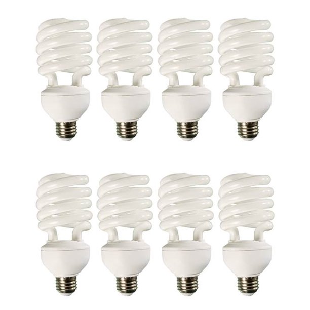 (8) HYDROFARM FLC32D 32W Dayspot CFL Spiral Compact Fluorescent Grow
