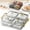 Clear, variant on Divided Serving Platter with Lid and 4 Removable Bowls, Snack Tray for Cookies Chips Dip, Perfect for Parties Gatherings, 1 Box