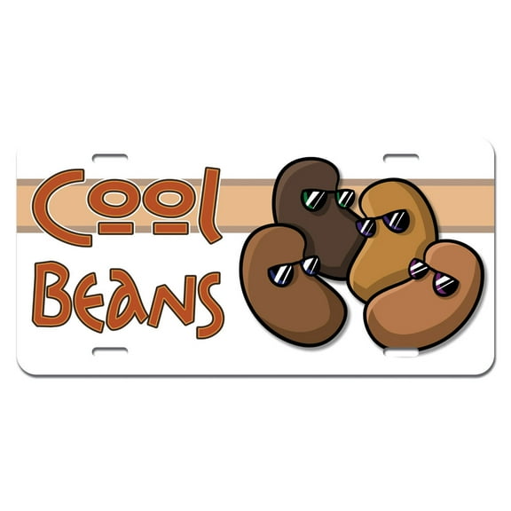 Cool Beans - Funny Novelty License Plate