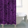 thumbnail image 4 of Halloween Purple Spider Web Pattern Shower Curtain 36"x72" ,Bathroom Decorative Shower Curtains Set with 12 Hooks,Modern Waterproof Washable Shower Curtain, 4 of 6