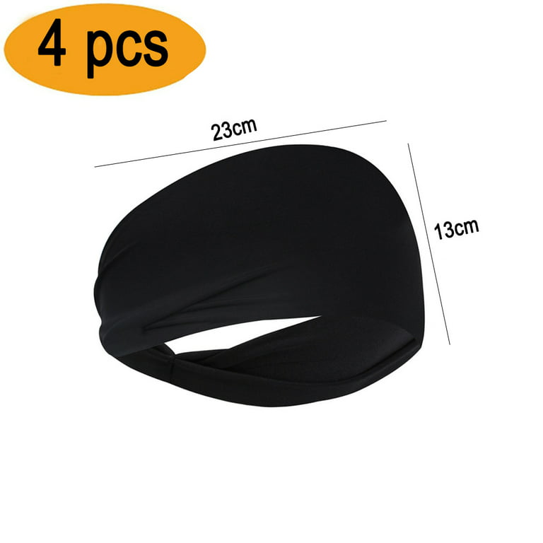 Athletic Mens Headband 4 Pack, Sports Headbands, Men Workout Accessories,  Sweat Band, Sweat Wicking Head Band Sweatbands for Running Gym Training  Tennis Basketball Football, Unisex Hairband，G192226 