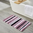 thumbnail image 4 of Better Trends 2 Piece Bathroom Rug Set 100% Polyester Soft Water Absorbent Non Slip Bath Mat Machine Washable Rug Griffie Collection - Purple, 4 of 6