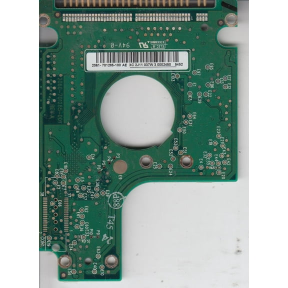 WD800VE-75HDT0, 2061-701285-100 AE, WD IDE 2.5 PCB