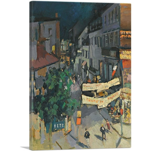 ARTCANVAS Vichy At Night Canvas Art Print by Konstantin Korovin - Size: 26" x 18" (0.75" Deep)