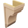 thumbnail image 5 of 10"W x 10"D x 20"H Wide Bryant Rough Cedar Woodgrain TimberThane Corbel, Primed Tan, 5 of 6