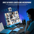 thumbnail image 5 of 4K Webcam with Microphone and Fill Light, HD Autofocus Computer Camera for Pc Laptop Desktop Video Calling, 5 of 5