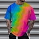 thumbnail image 2 of Playeras De Compresión Para Hombre, Camiseta De Manga Corta Con Cuello Redondo Y Estampado Floral De Moda De Verano Para Hombre, 2 of 4