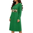 thumbnail image 4 of Xdegoge Womens Fall Nightgown Long Sleeve Sleepwear Coffee Cup Graphic Sleep Dress Autumn Thanksgiving Casual Lounge Pajamas Comfortable Nightshirts Gowns, 4 of 6