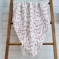 thumbnail image 4 of LollyBanks Candy Cane Baby Holiday Blanket Christmas Muslin Quilt, 47"x47", 1 Pack, 4 of 7