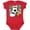 Red, variant on Inktastic Soccer Superhero Boys or Girls Baby Bodysuit