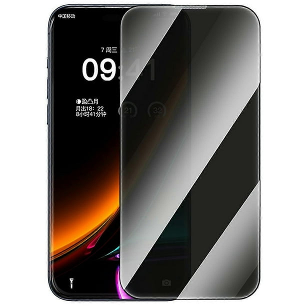 BASEUS For iPhone 16 Pro Max Anti-Spy Full Screen Protector Tempered Glass Film