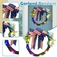 thumbnail image 2 of Moocorvic 4th of July Decorations Independence Day Garland Decoration Red White And Blue Decorations Pendant Bunting Banner,for Yard,Garden Decoration, Festival, Holiday, Party Decor, 2 of 5