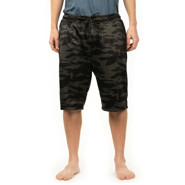 mens long jogger shorts