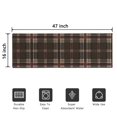 thumbnail image 5 of Brown and Red Checkered Pattern Washable Non Slip Indoor Door Mat, Decorative Entry Rug for Entrance, Bedroom, Kitchen, Bathroom, 16"x47", 5 of 6
