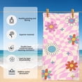 thumbnail image 4 of Toalla de playa de microfibra | Manta de secado rápido a prueba de arena para viajes, piscina, camping y yoga | Toalla grande superabsorbente de 70x140 cm para adultos y niños, 4 of 8