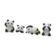 thumbnail image 4 of 4 figuras de panda de resina, adorno de jardín, figura de animal de dibujos animados para estantería, habitación de niños, oficina, bonsái, 4 of 9